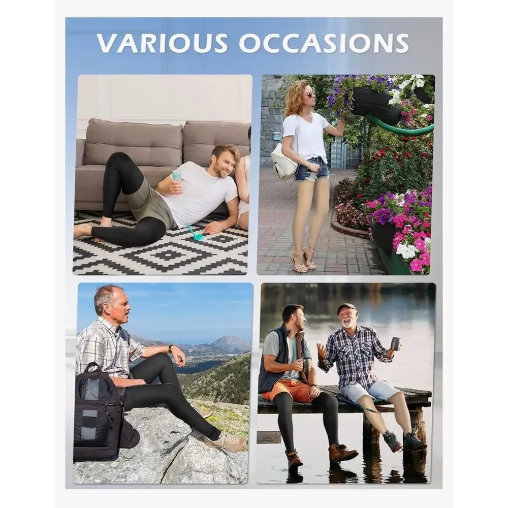 Ailaka unisex Medical Compression Stockings Thigh High Footless 20-30mmHg Socks